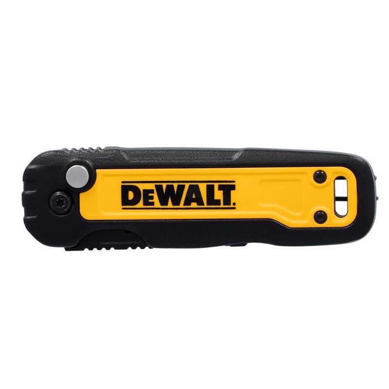 DeWalt Press and Flip Compact Utility Knife Black/Yellow