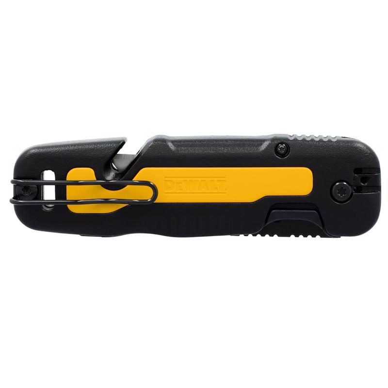 DeWalt Press and Flip Compact Utility Knife Black/Yellow