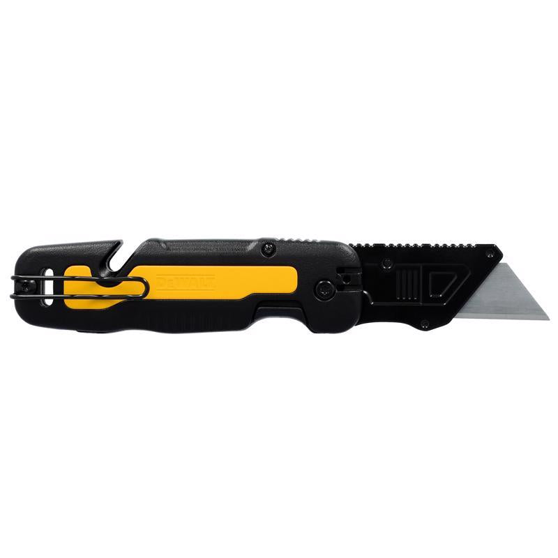 DeWalt Press and Flip Compact Utility Knife Black/Yellow