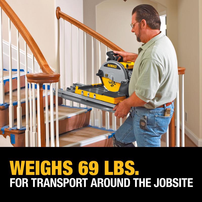 DeWalt 15 amps Corded 10 in. Wet Tile Saw with Stand