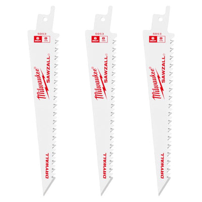 Milwaukee Sawzall Steel Reciprocating Saw Blade 8 TPI 3 pk