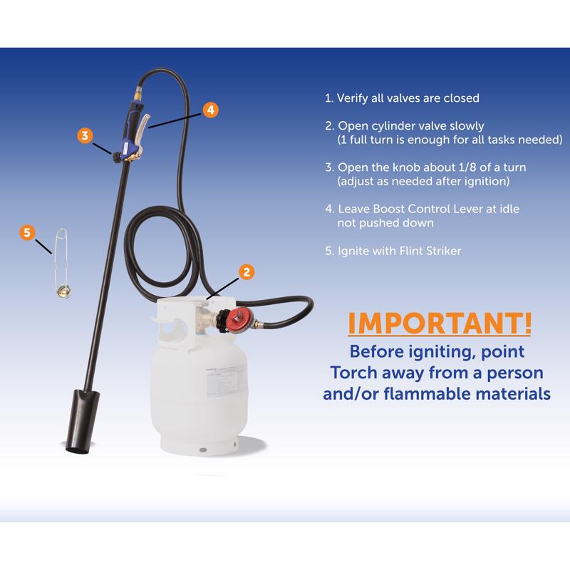 Flame King Weed Burner Weed Torch Kit Propane