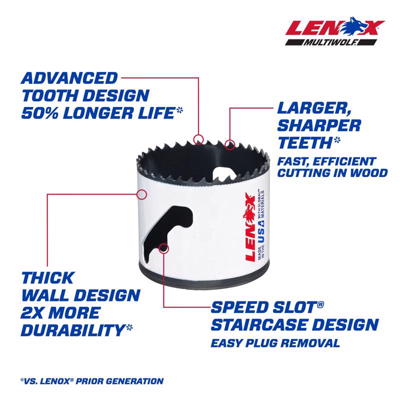 Lenox Speed Slot 2-3/8 in. Bi-Metal Hole Saw