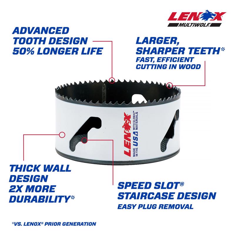 Lenox Speed Slot 4 in. Bi-Metal Hole Saw