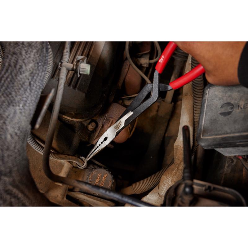 Milwaukee 13 in. Plastic Straight Nose Long Reach Pliers
