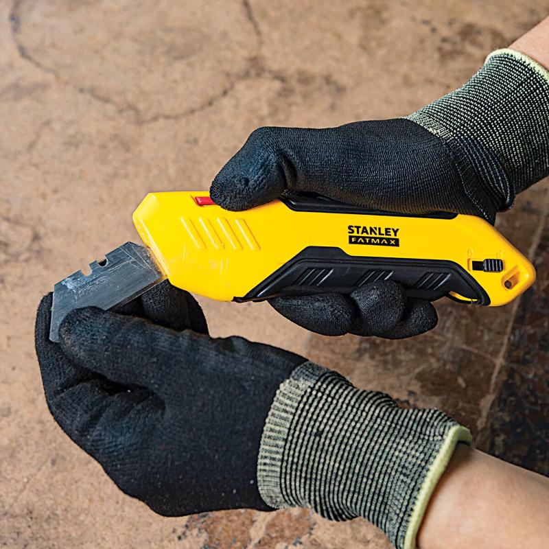 Stanley Fatmax Self-Retracting Squeeze Auto Retract Safety Knife Black/Yellow