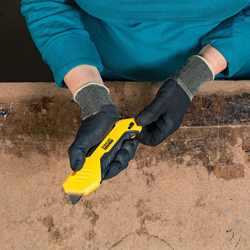 Stanley Fatmax Self-Retracting Squeeze Auto Retract Safety Knife Black/Yellow