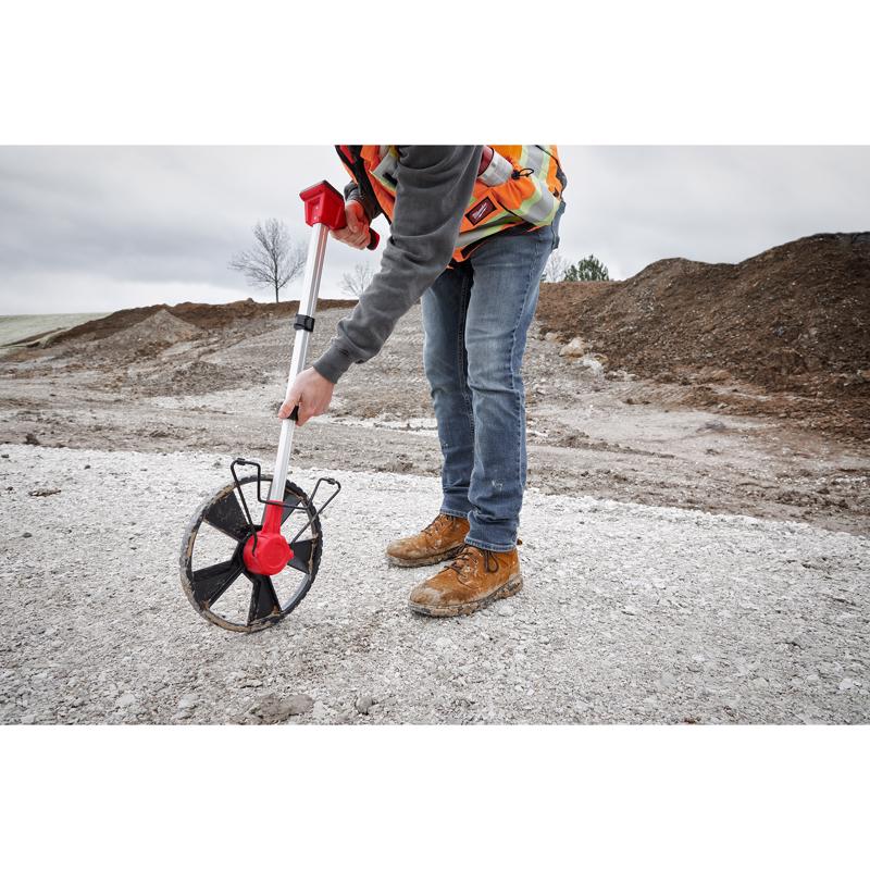 Milwaukee 12.5 in. L X 4 in. W 12 in. Measuring Wheel Black/Red