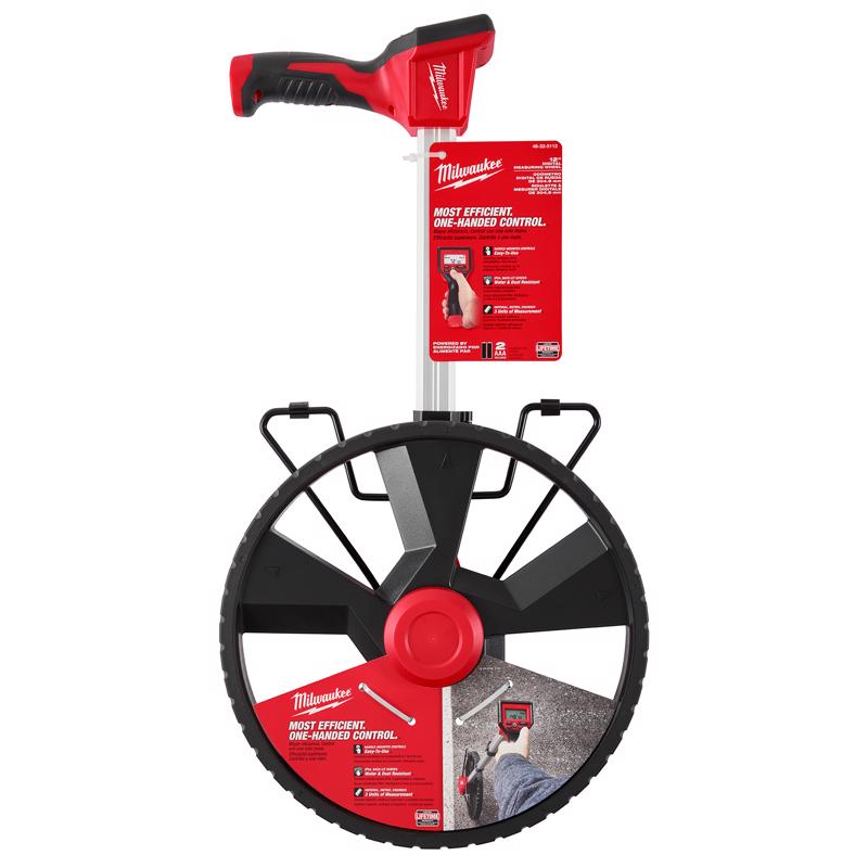 Milwaukee 12.5 in. L X 4 in. W 12 in. Measuring Wheel Black/Red