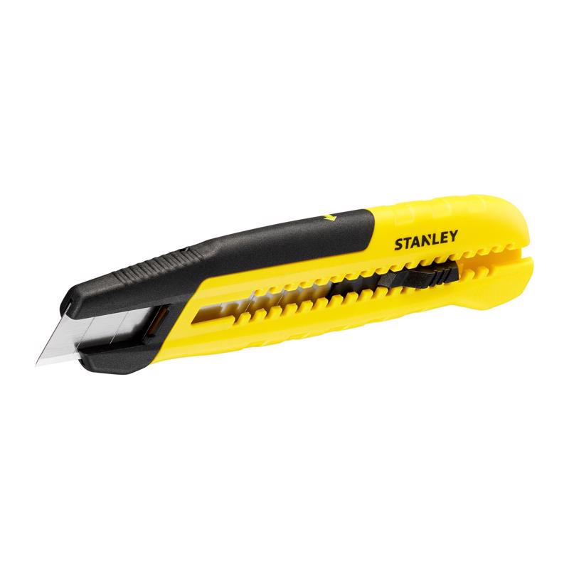 Stanley 6.29 in. Sliding Snap Knife Black/Yellow