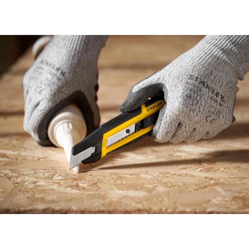 Stanley 6.10 in. Snap Knife Black/Yellow