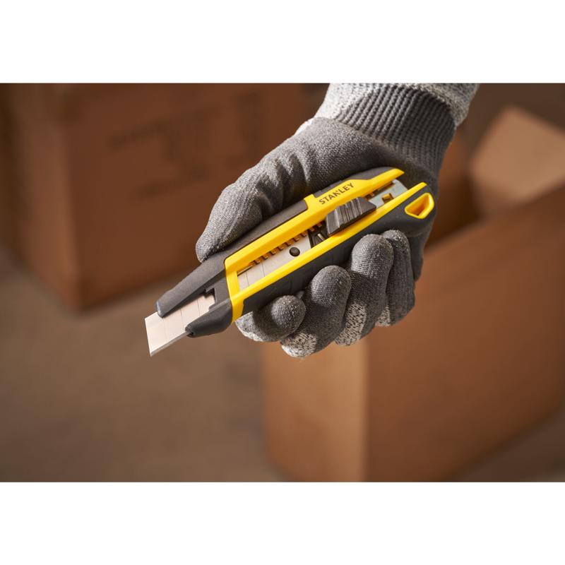 Stanley 6.10 in. Snap Knife Black/Yellow