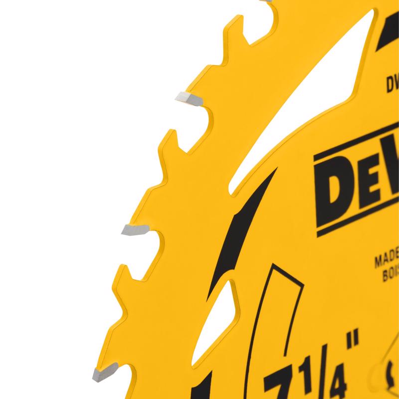 DeWalt 7-1/4 in. D X 5/8 in. Tungsten Carbide Tipped Circular Saw Blade 24 teeth