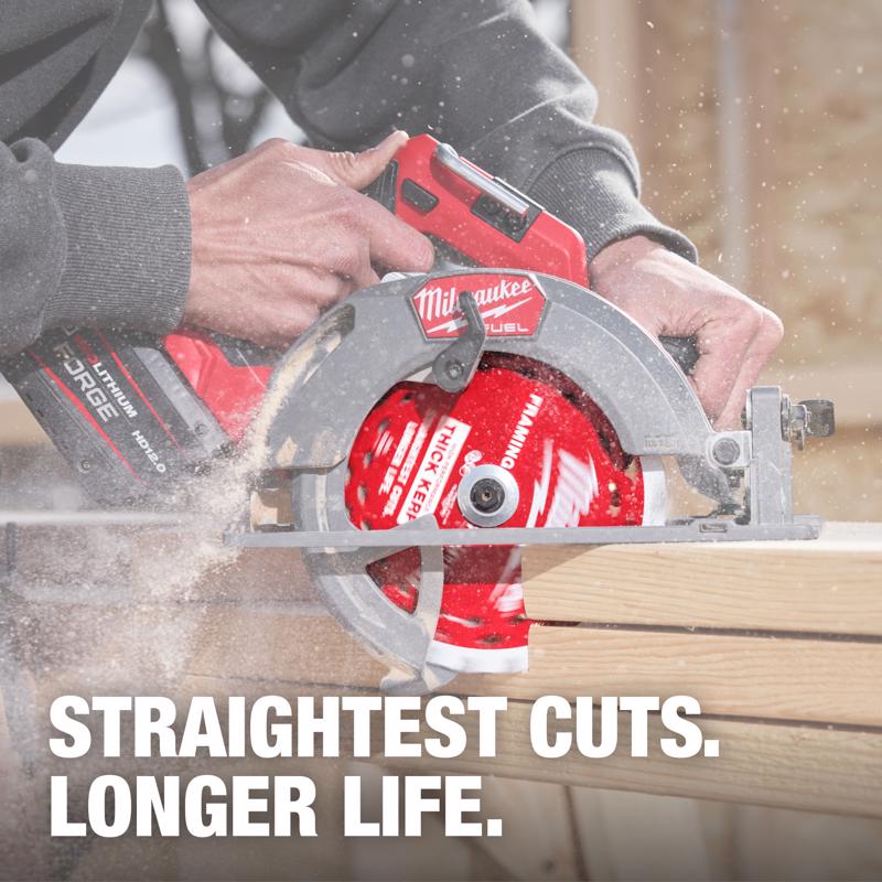 Milwaukee 7-1/4 in. D X 5/8 in. Carbide Circular Saw Blade 24 teeth