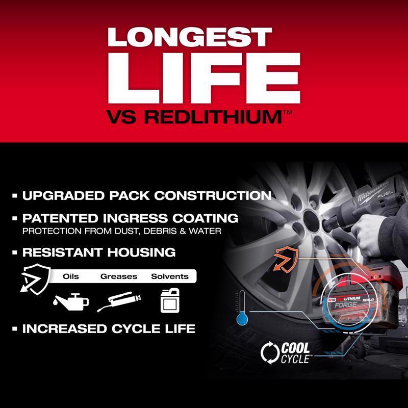 Milwaukee M18 RedLithium Forge 8 Ah Lithium-Ion XC8.0 Battery Pack
