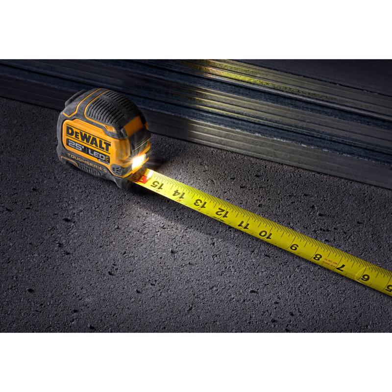DeWalt ToughSeries 25 ft. L X 1.25 in. W LED Tape Measure