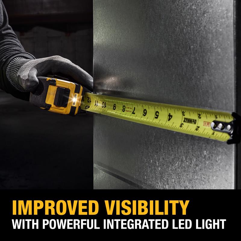 DeWalt ToughSeries 25 ft. L X 1.25 in. W LED Tape Measure
