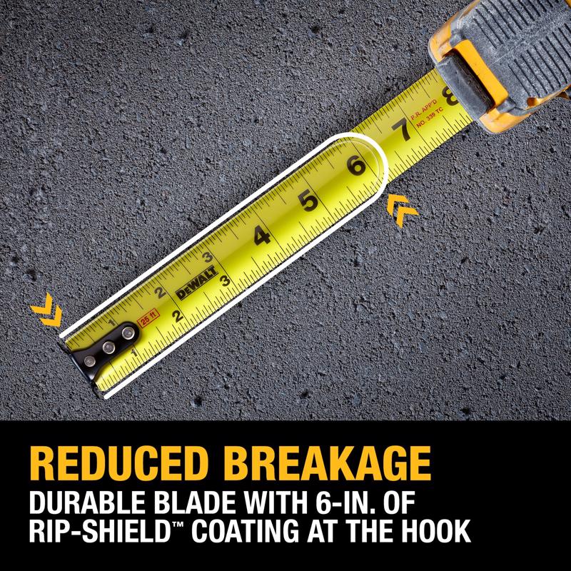 DeWalt ToughSeries 25 ft. L X 1.25 in. W LED Tape Measure