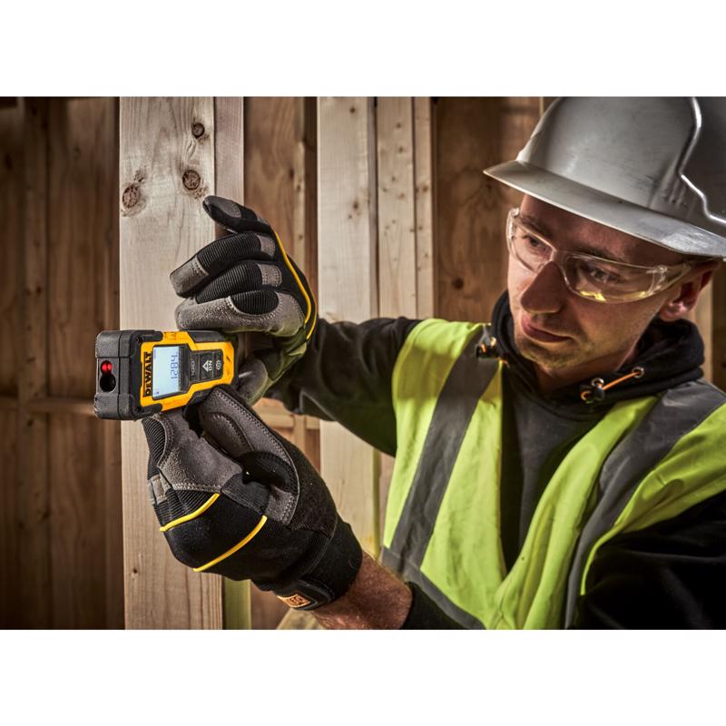 DeWalt 6.5 in. L X 3.8 in. W Laser Distance Measurer 100 ft. Black/Yellow