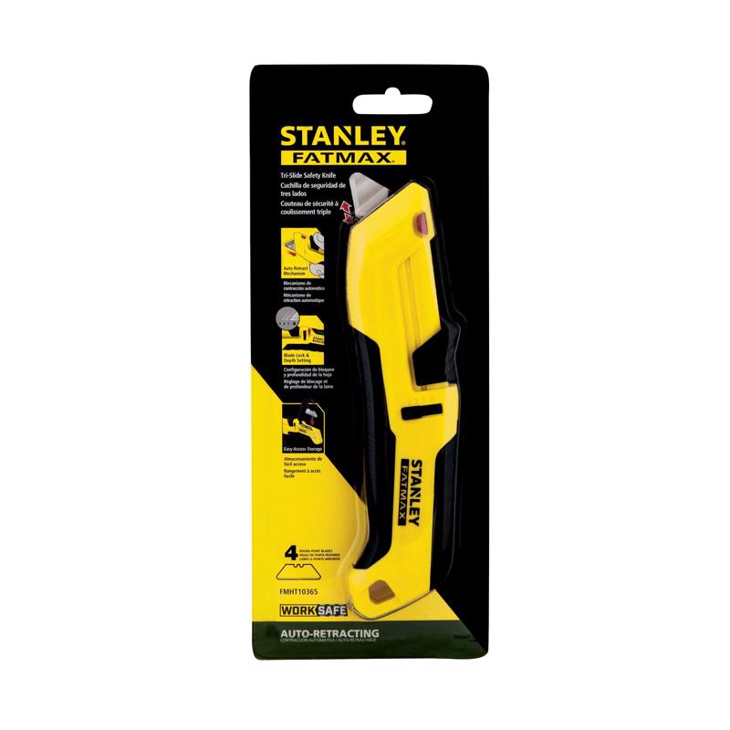 Stanley Fatmax 1 in. Sliding Safety Knife Black/Yellow