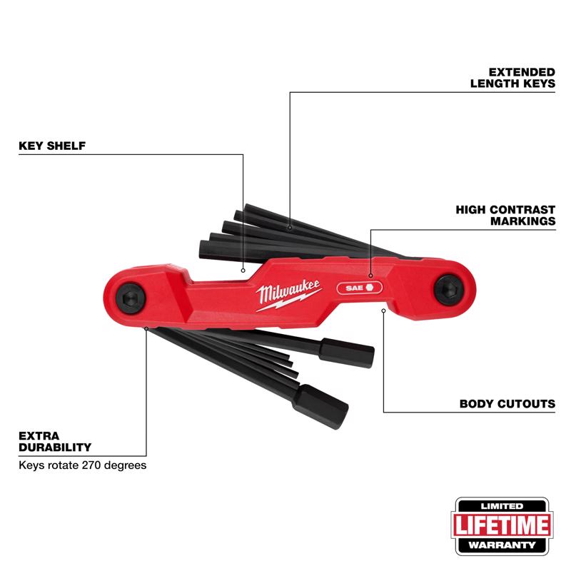 Milwaukee SAE Fold-Up Hex Key Set