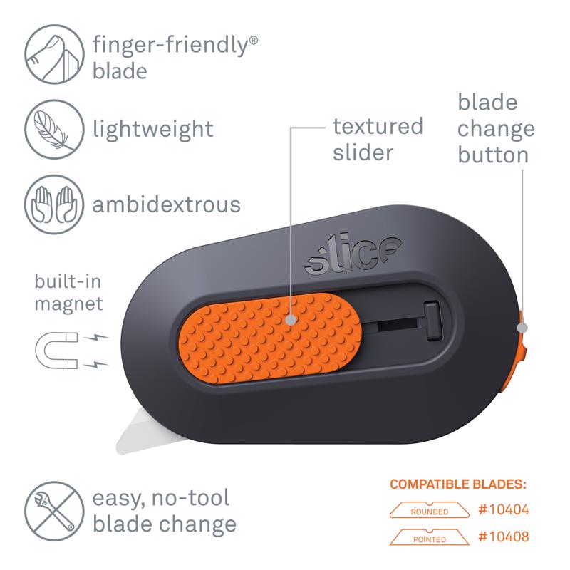 Slice Sliding Mini Cutter Black