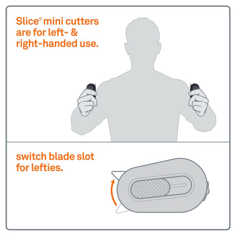 Slice Sliding Mini Cutter Black