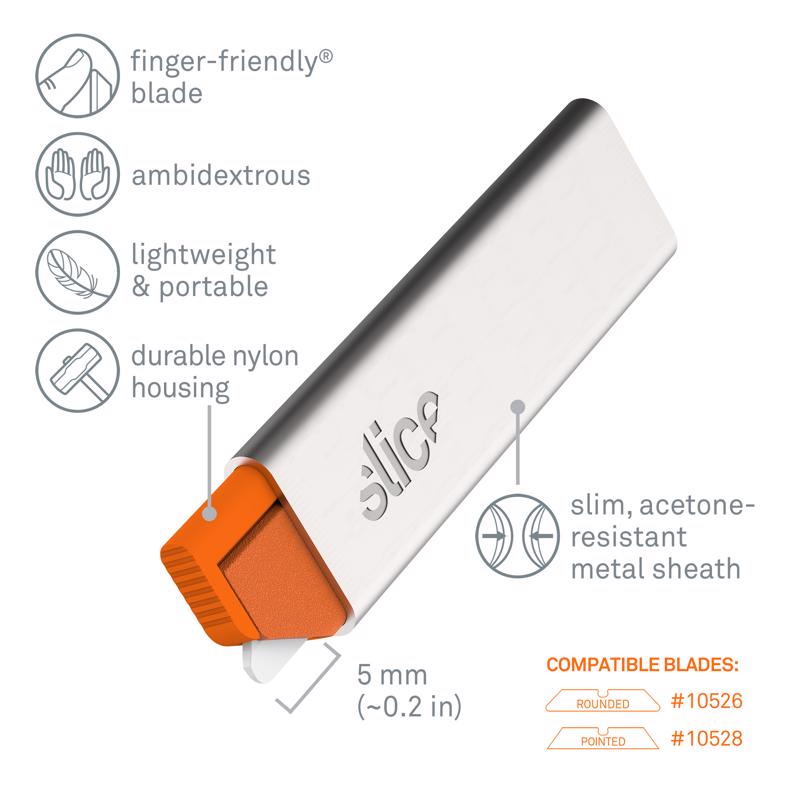 Slice 6.17 in. Carton Cutter Silver