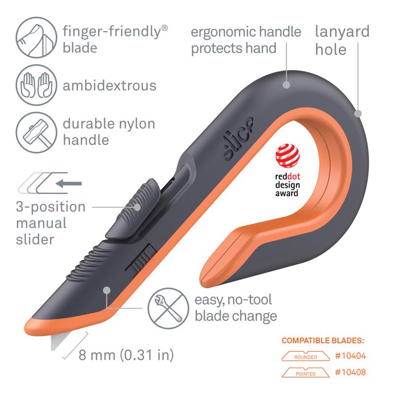 Slice Sliding Box Cutter Black