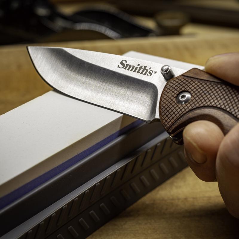 Smith's 6 in. L Dual Grit Whetstone Arkansas/Synthetic Double-Sided Sharpener 400/1000 Grit