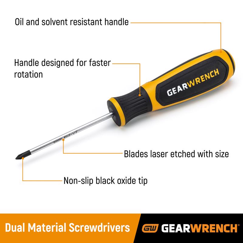 GEARWRENCH 3/8 in. X 12 in. L Slotted Screwdriver