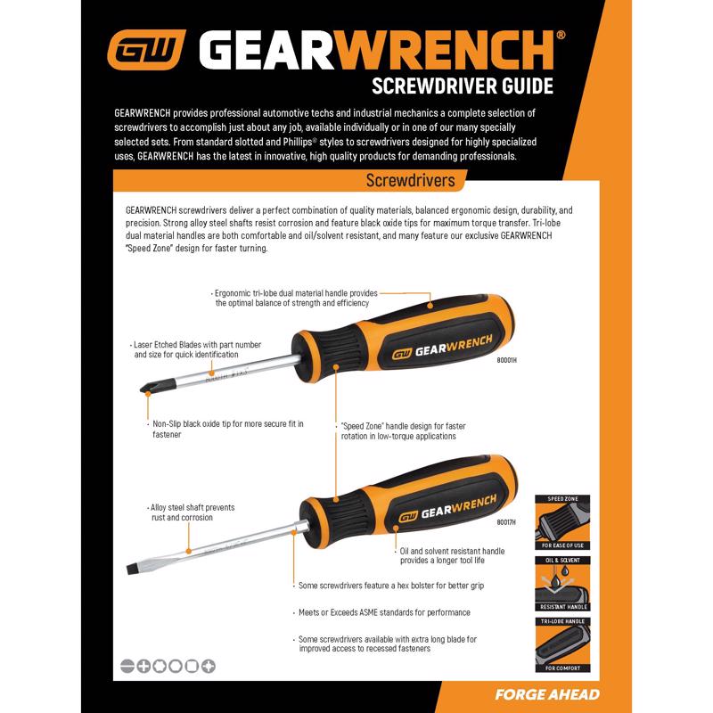 GEARWRENCH T20 Sizes X 4 in. L Torx Screwdriver