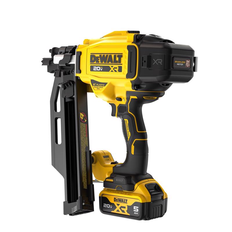 DeWalt 20V MAX Cordless 21 deg Framing Nailer Kit (Battery & Charger) 20 V