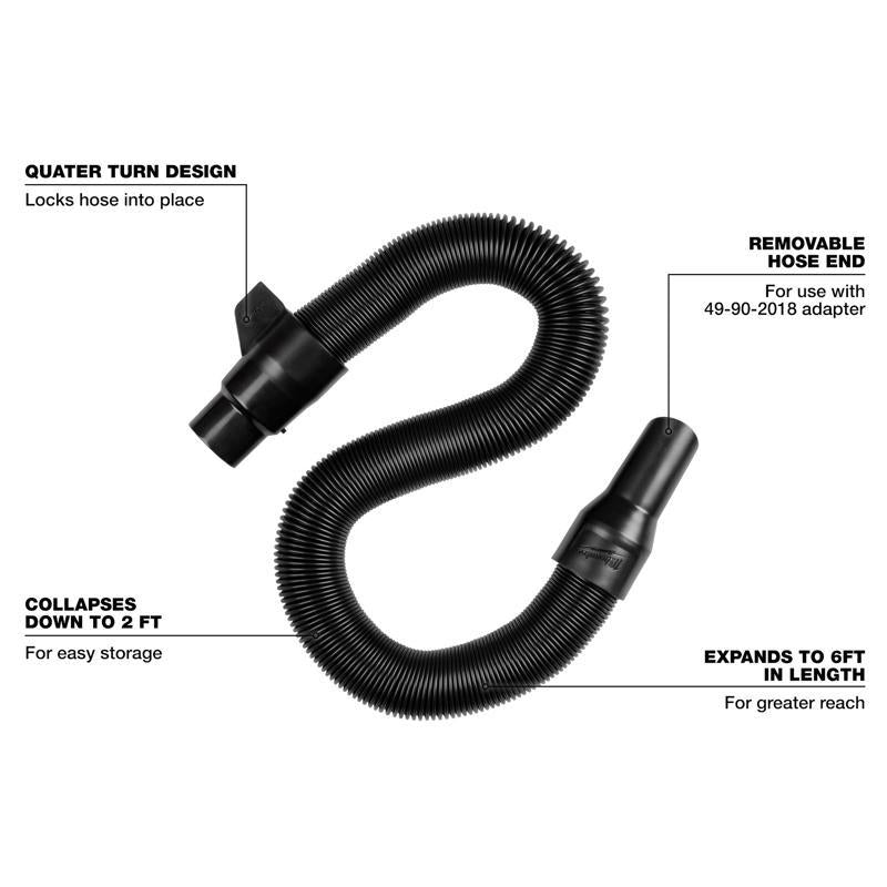 Milwaukee 1.88 in. D Flexible Vacuum Hose