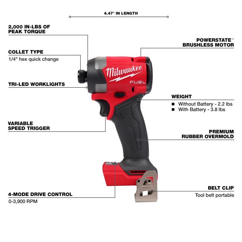 Milwaukee M18 FUEL Cordless Brushless 7 Tool Combo Kit