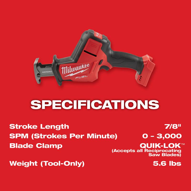 Milwaukee M18 FUEL Cordless Brushless Reciprocating Saw Kit (Battery & Charger)