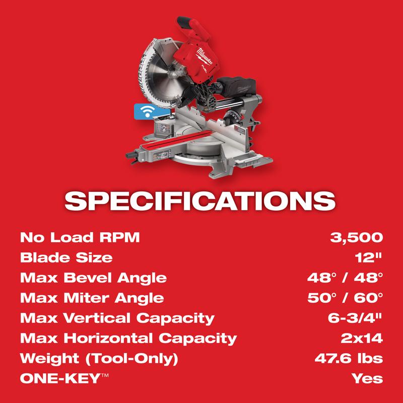Milwaukee 18V M18 FUEL 7-1/4 in. Cordless Brushless Compound Miter Saw Kit (Battery & Charger)