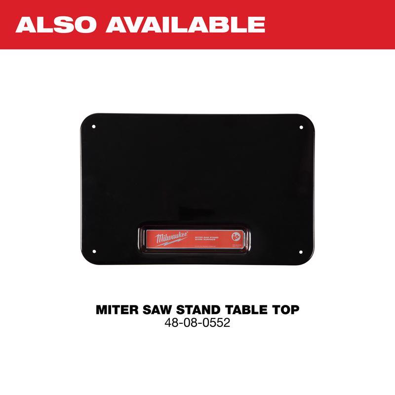 Milwaukee Aluminum 100 in. L X 32 in. H X 27 in. W Stand Miter Saw Stand 500 lb Red