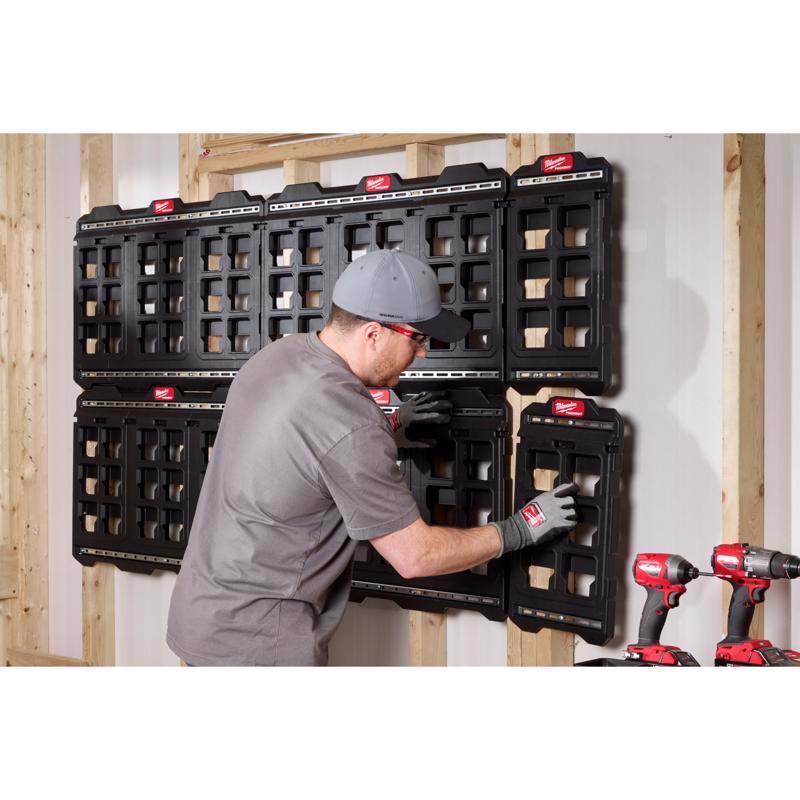 Milwaukee Packout 10.25 in. W X 20 in. H Compact Compact Wall Mounted Plate Polypropene 6 compartmen