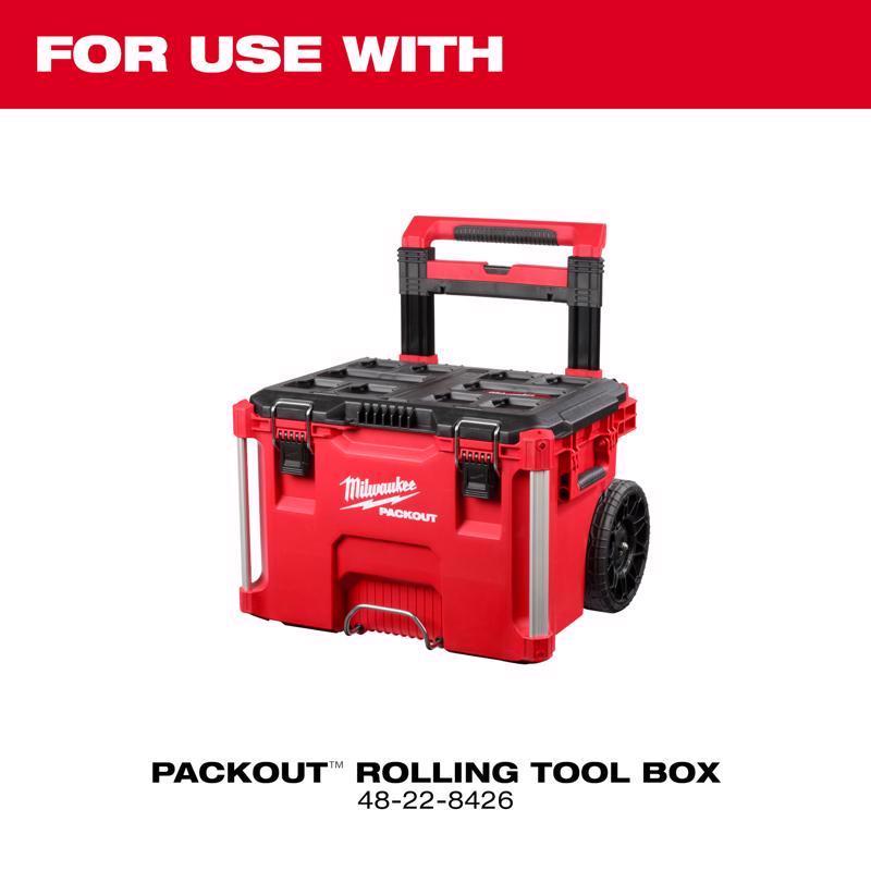 Milwaukee Packout 18.5 in. W X 19.75 in. H X 2.5 in. D Low Profile Long Handle Tool Holder Polypropy