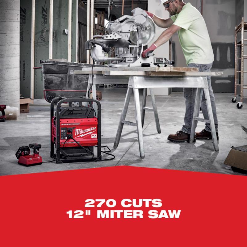 Milwaukee MX FUEL Carry-On Lithium-Ion 3600W/1800W Power Supply Power Supply with Battery
