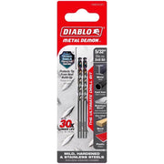 Diablo Metal Demon 5/32 in. X 3 in. L Metal Drill Bit 3-Flat Shank