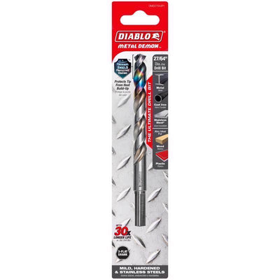 Diablo Metal Demon 27/64 in. X 5.6 in. L Stainless Steel Drill Bit 3-Flat Shank