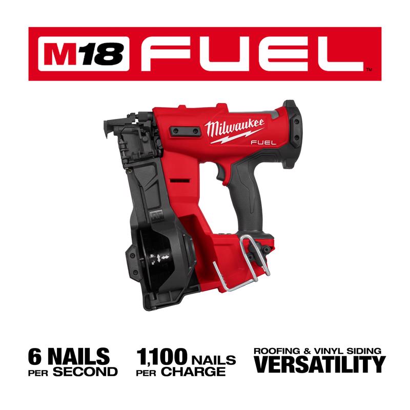 Milwaukee M18 FUEL Coil Roofing Nailer