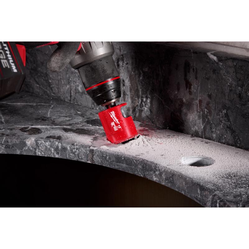Milwaukee Diamond Max 1-1/8 in. Diamond 2.56 in. L X 1/4 in. D Hole Saw