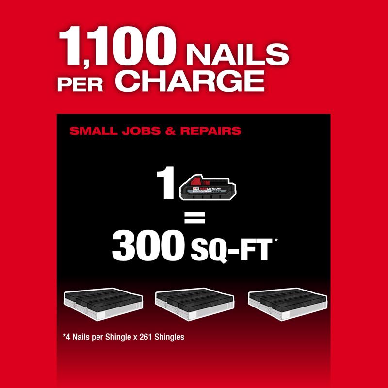 Milwaukee M18 Fuel 15 deg Coil Roofing Nailer Kit