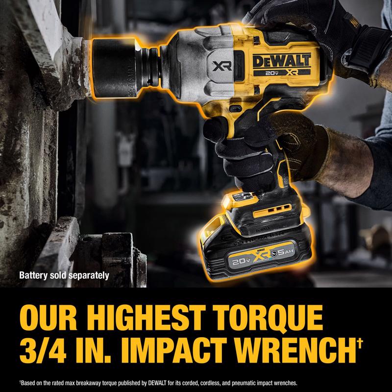 DeWalt 20V MAX XR 3/4 in. Cordless Brushless Heavy Duty Impact Wrench Tool Only