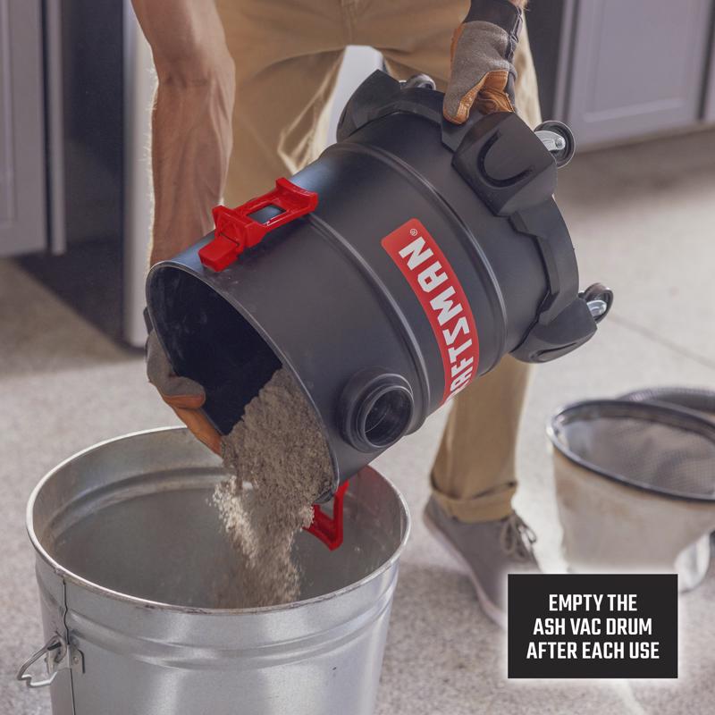 Craftsman CMXEVBE17050 5 gal Corded Ash Vacuum 7.8 amps 120 V