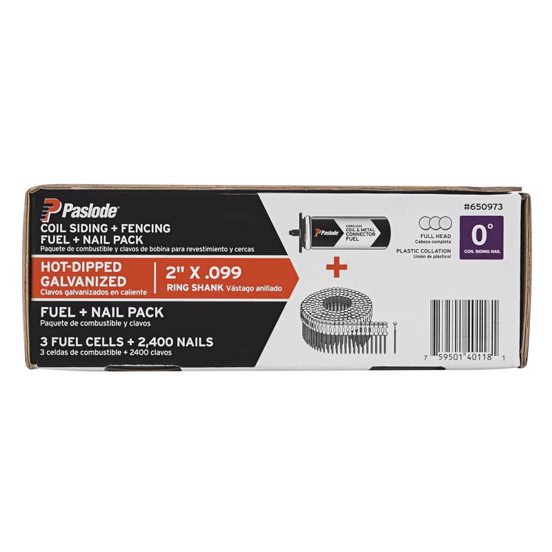 Paslode 2 in. L Straight Coil Hot-Dip Galvanized Siding Nails