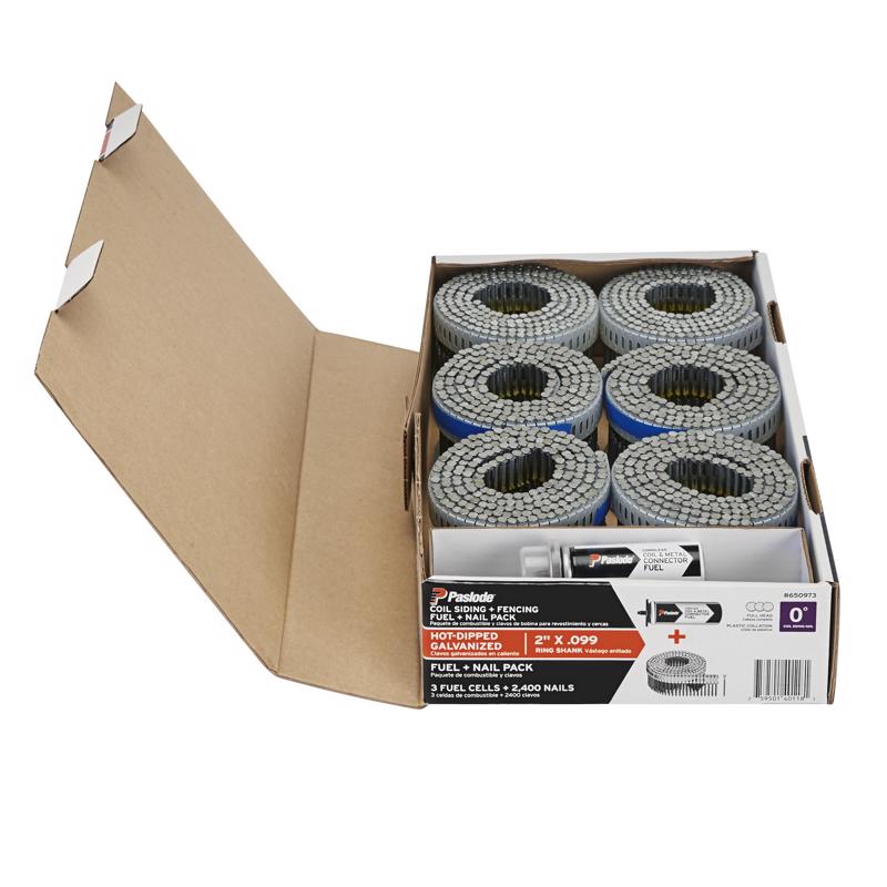 Paslode 2 in. L Straight Coil Hot-Dip Galvanized Siding Nails